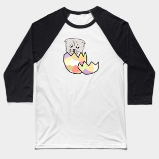 Not a Cat Hatching from Easter Egg Baseball T-Shirt